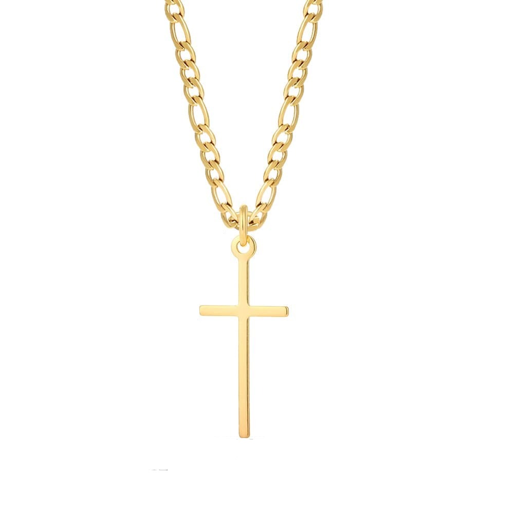 Women Snake Stainless Steel Cross Necklace G7 45cm(17.7inch)