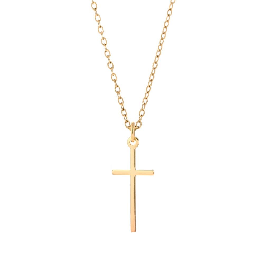Long Chain Stainless Steel Cross Necklace G1 60cm