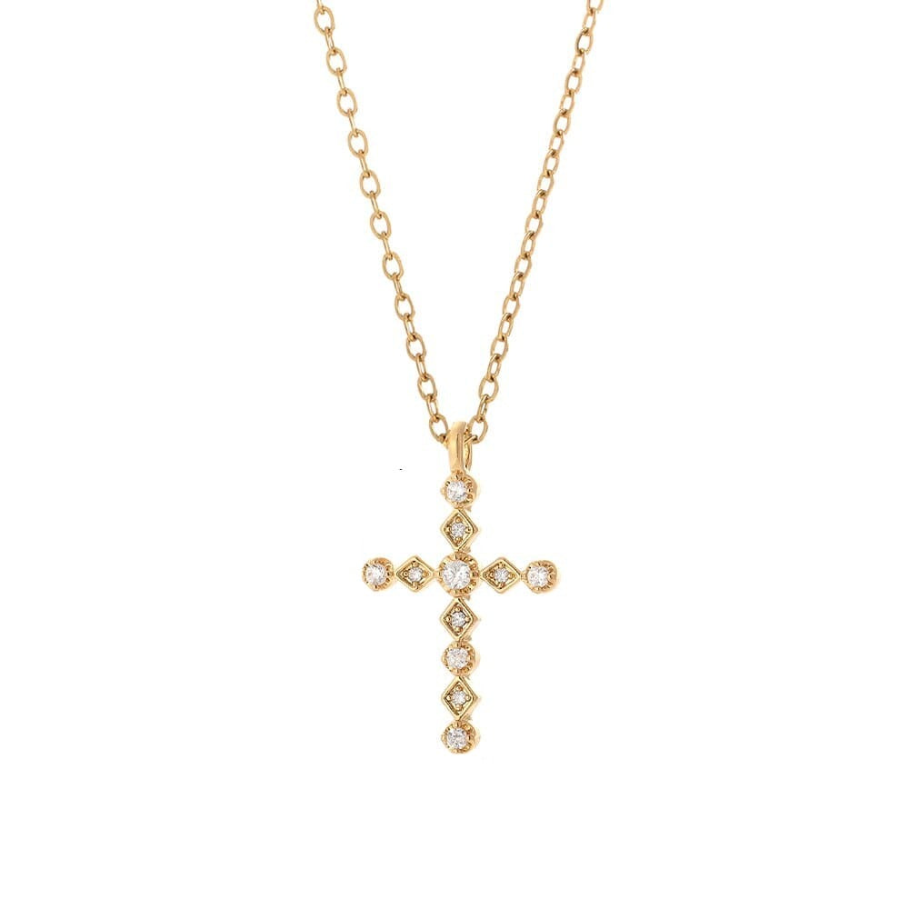 Long Chain Stainless Steel Cross Necklace G2 60cm