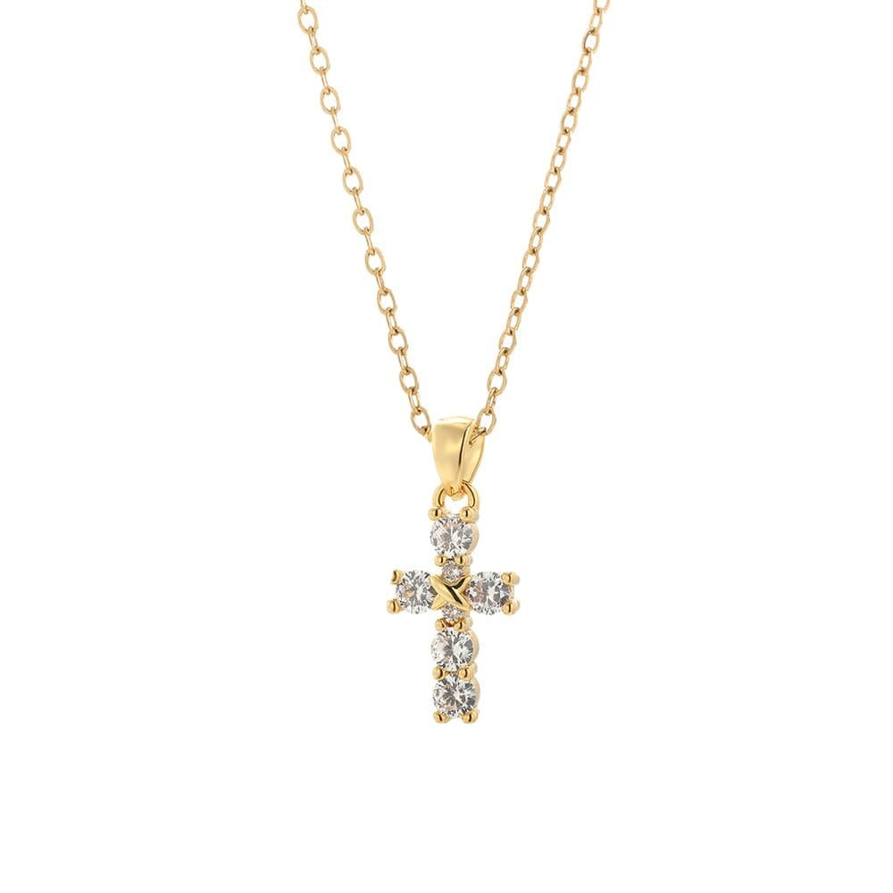 Long Chain Stainless Steel Cross Necklace G3 60cm