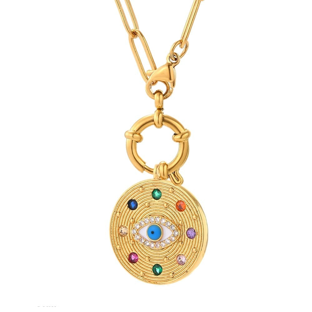 Eye of Fatima Long Necklaces For Women G1 50cm