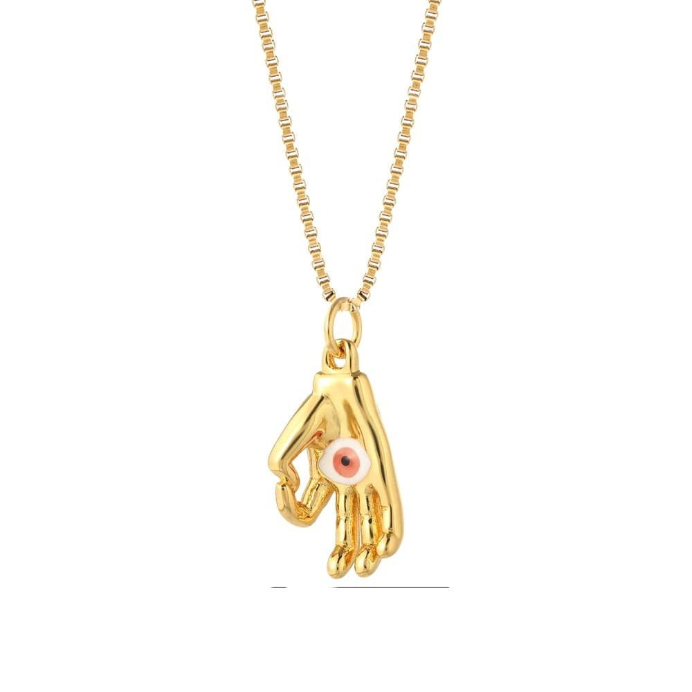 Eye of Fatima Long Necklaces For Women G4 50cm