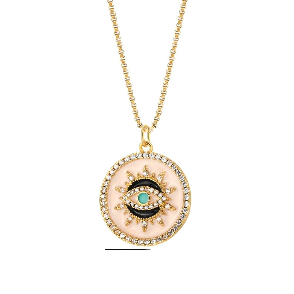 Eye of Fatima Long Necklaces For Women G7 50cm