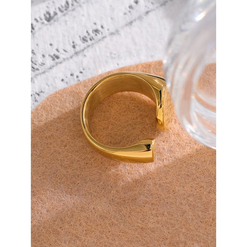 Fashion Metal Geometric Stainless Steel Ring