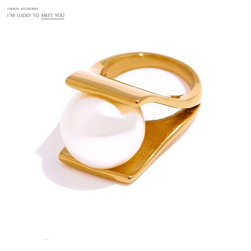 Elegant Imitation Pearl Ring For Women