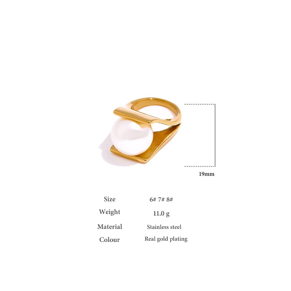 Elegant Imitation Pearl Ring For Women