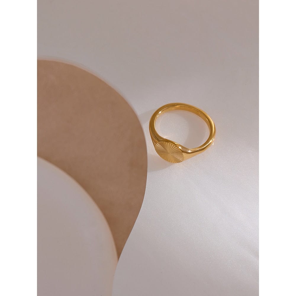 Golden Geometric Unique Rings For Women