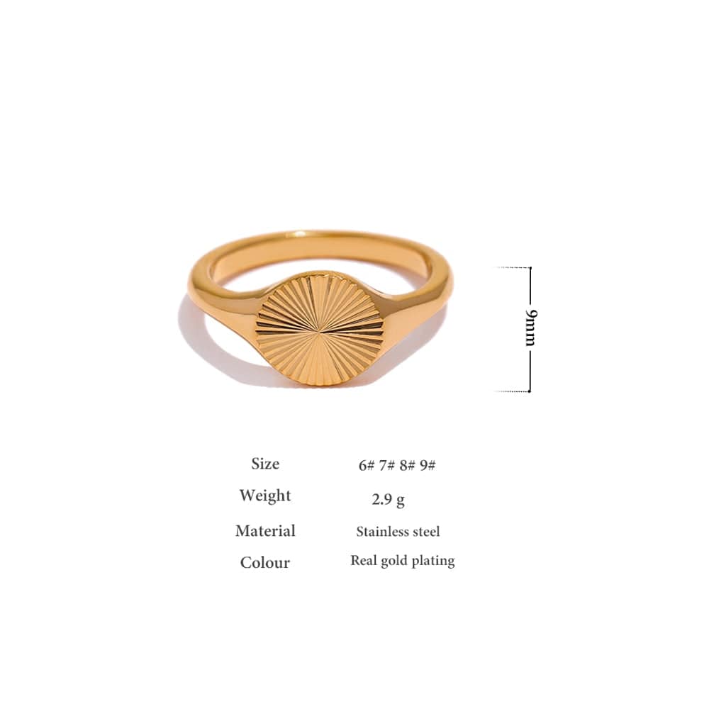 Golden Geometric Unique Rings For Women